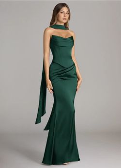 Strapless green dress and NEW