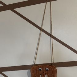 Rattan Woven Animal Crossbody Bag 