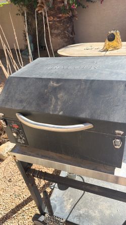 Traeger Grill and Cart