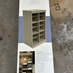 Closetmaid units/ Queen size bed