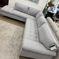 2 Pc Fabric Sectional Sofa-zero Down Payment 