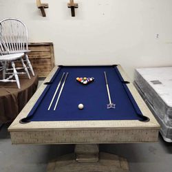 Montecito 8 Ft Pool Table With Balls And X2 Pool Sticks  Model BG5021B