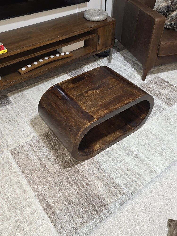 Brand New - Real Solid Wood - Amaya California Walnut Coffee Table