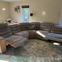 5-piece Sectional With 2 Recliners For Sale