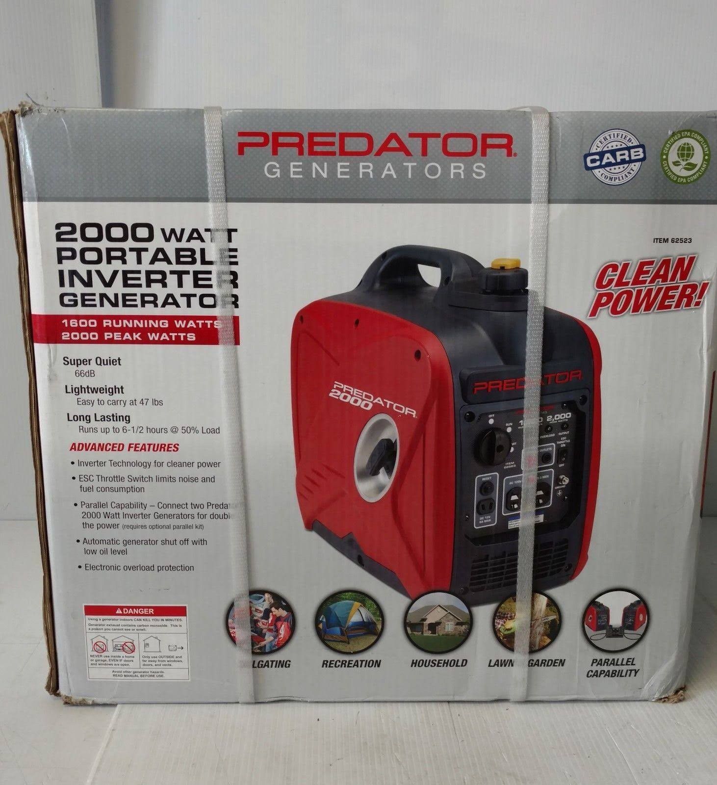 Predator 2000 portable inverter generator