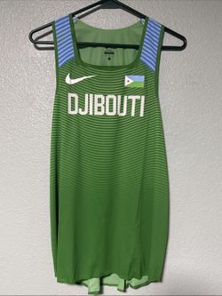 MENS LARGE NIKE PRO ELITE DJIBOUTI TRACK FIELD RUNNING SINGLET TANK 911721-XXX