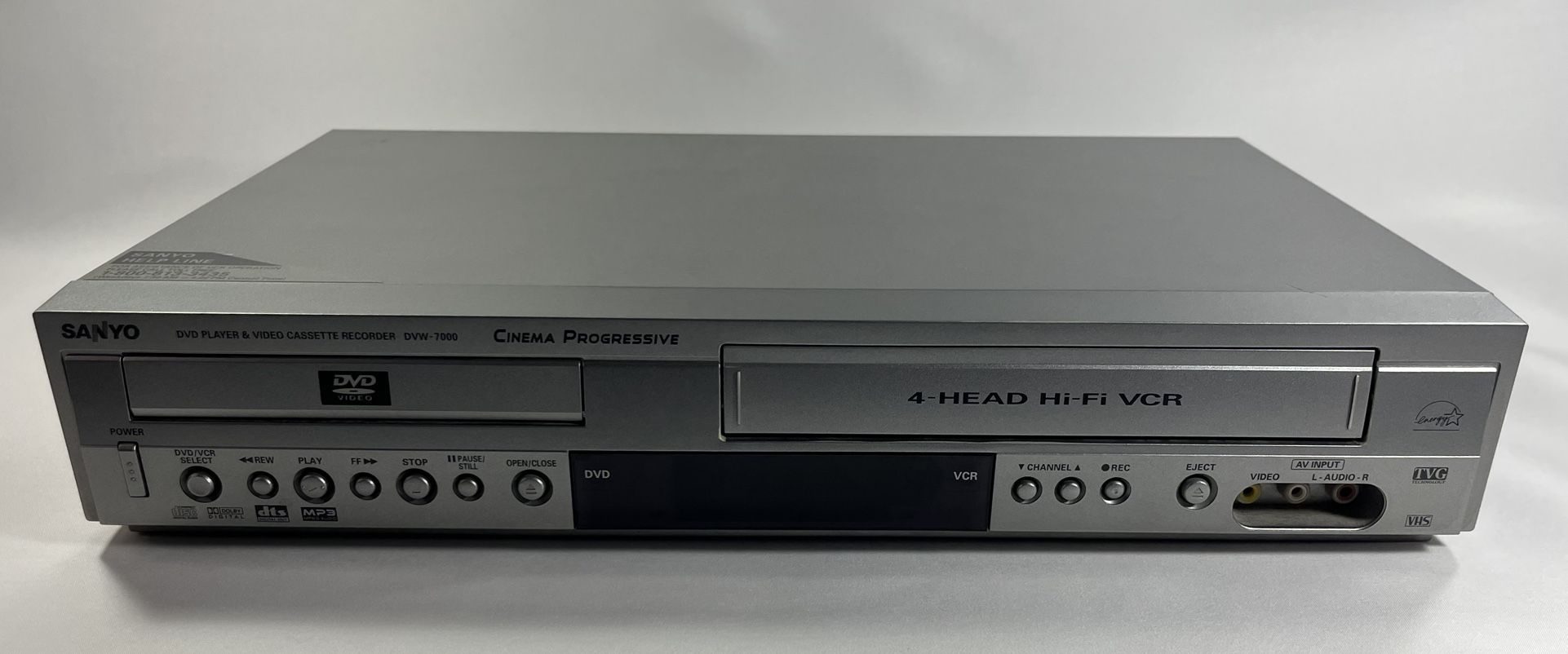 Sanyo DVD VCR Combo Player 4-Head HIFI VHS Recorder DVW-7000 Tested