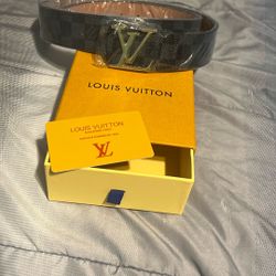 Lv Belts black checkered 