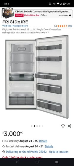 Frigidaire Professional 19 Cu. Ft. Freezerless Refrigerator