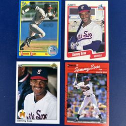 Sammy Sosa Rookie Baseball Card Lot 