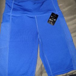 NEW WITH TAG WORKOUT COLOR: ROYAL BLUE  SHORTS WITH POCKETS  SIZE: S/M  For $10 