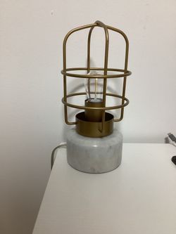 Gold desk lamp