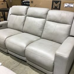 Leather Power Sofa