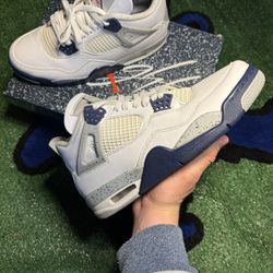 Air Jordan 4 Retro Midnight Navy Colorway OG Box/ OG All