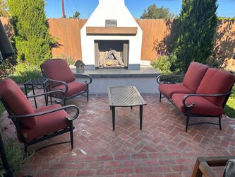 Patio set -love seat, coffee table, 2 chairs- Home Depot