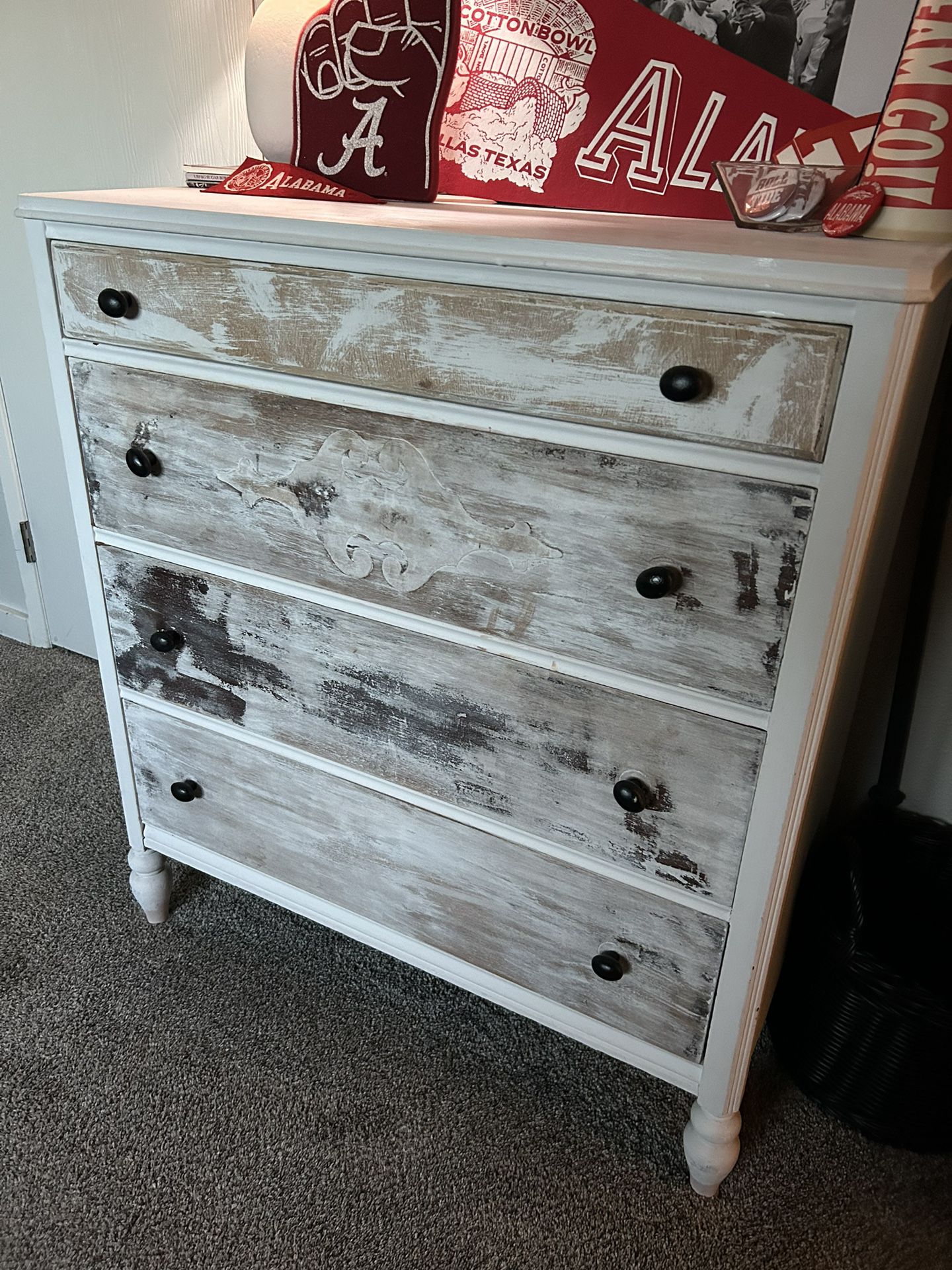 Distressed Wood Dresser