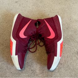 Nike Kyrie 3 Red/Pink Maroon Basketball Athletic Shoe