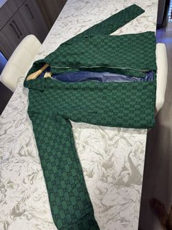 GG Wool & Nylon Jacket Men's