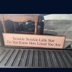 Twinkle twinkle Little Star wall sign
