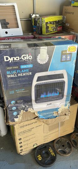Gas Wall Heater 20000 Btu Dual Combustible 