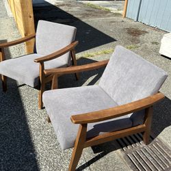 Pair Of Mid-Century Modern Chairs