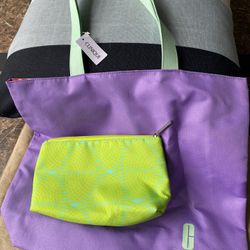 2 Clinique Bags Carry All And Cosmetic 