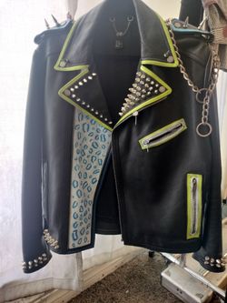 Leather jacket size men's medium