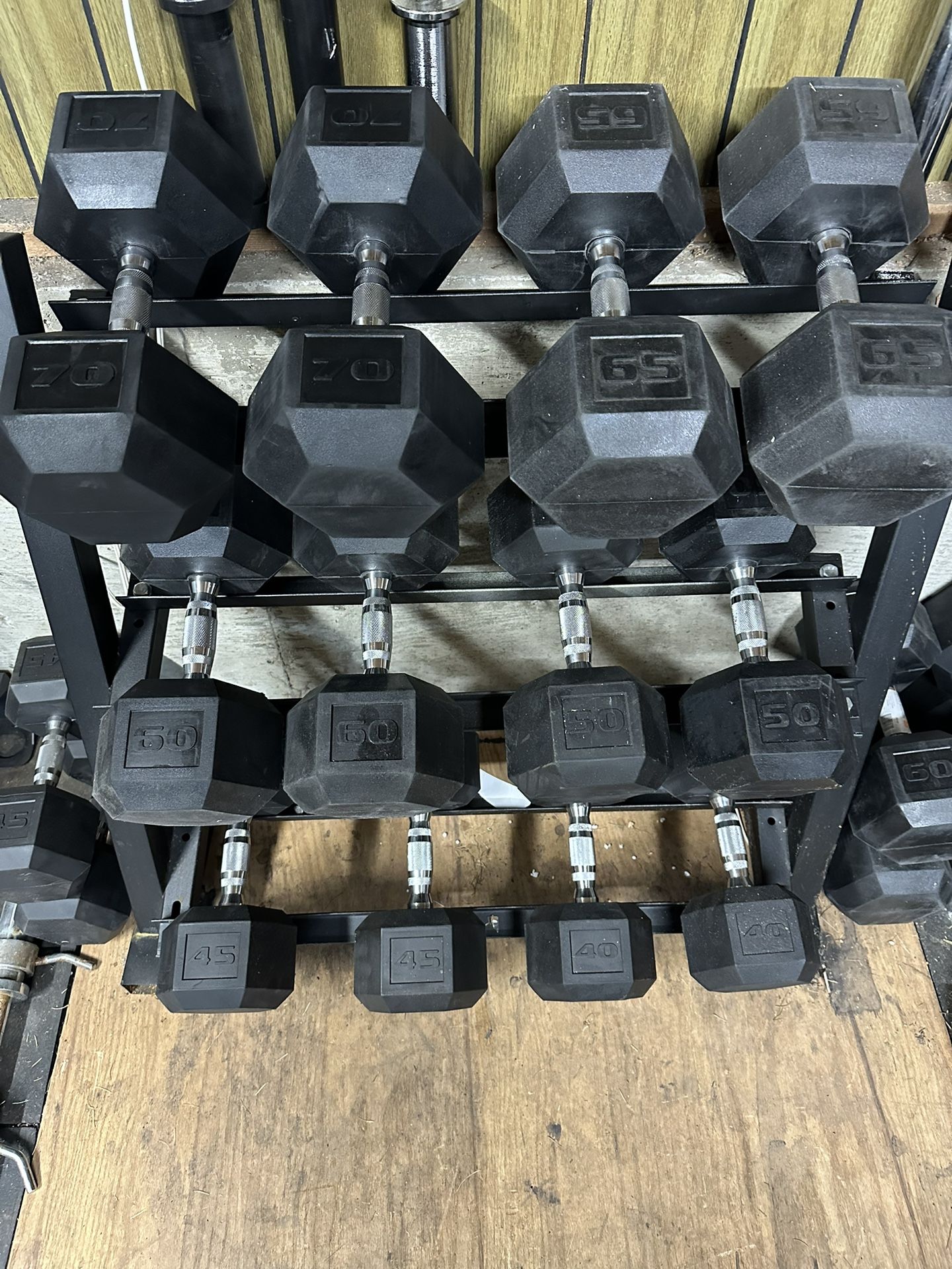 Dumbbells 40lbs to 70lbs