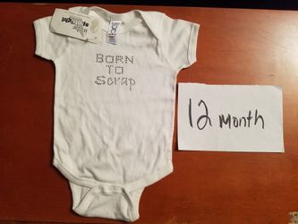Scrapbooking baby onesie 12m