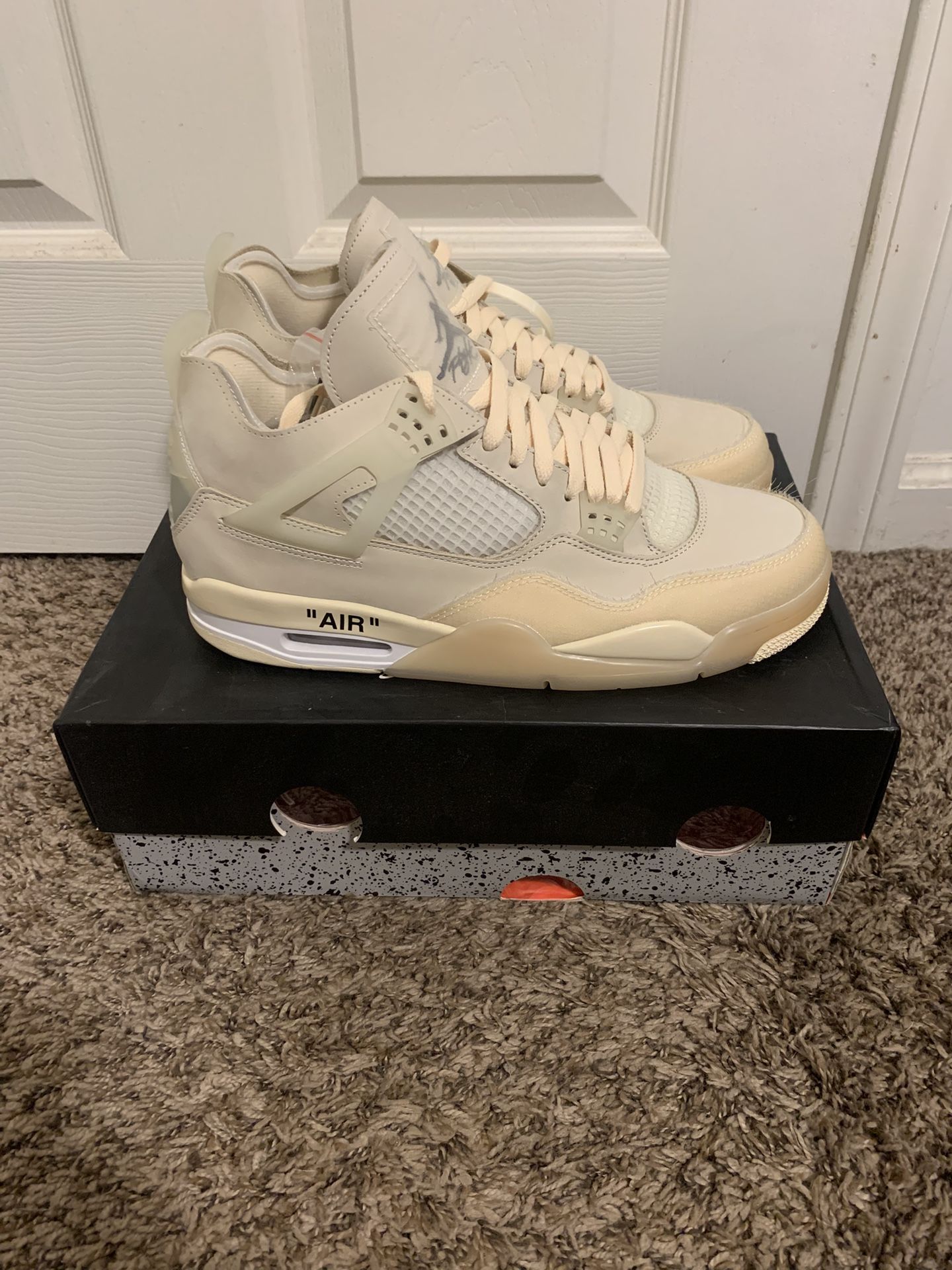 Off white Jordan 4 Sail