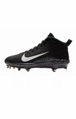 NWOB Nike Force Zoom Trout 5 Mens US 11.5 Cleat AH3372-010 Black White BASEBALL New without box