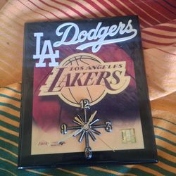 LAKERS/DODGERS  WALL CLOCK