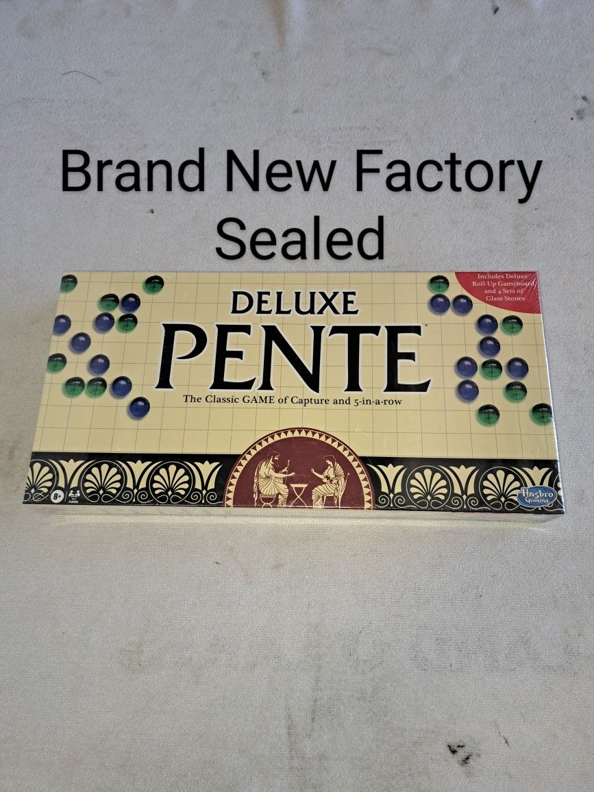 Brand New Factory Sealed Deluxe Pente (The Classic Game Of Capture & 5-In-A-Row)