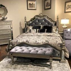 Sterling Silver Mirrored Poster Bedroom Set 1969