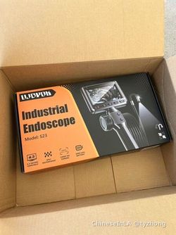 Two-Way Articulating Borescope with Light, 1080P Industrial Endoscope Inspection Camera