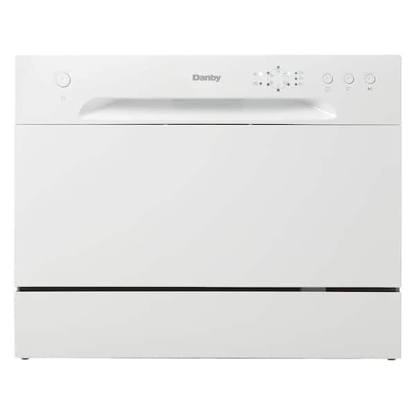 Danby
24 in. White CounterTop Front Control Dishwasher with 6-Cycles, 6 Place Settings Capacity