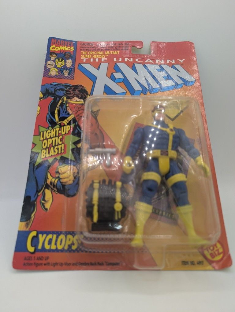 𧬠Vintage X-Men Cyclops Figure β Toy Biz Light-Up Optic Blast