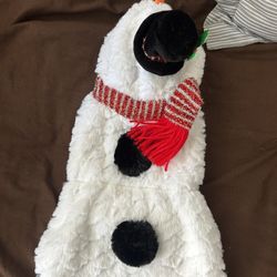 Snowman Pet Costume Size S/M