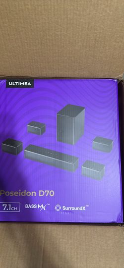 ULTIMEA 7.1ch Soundbar with Wireless Subwoofer, Virtual Surround Sound System for TV, App Control, 410W Peak Power, Sound bar for TV, 4 Wired Surround