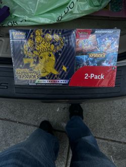 Pokémon TCG Scarlet & Violet Surging Sparks ETB + Booster Bundle 2-Box (EN)