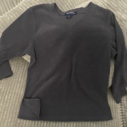 Denim & Co V-Neck Fleece USED 