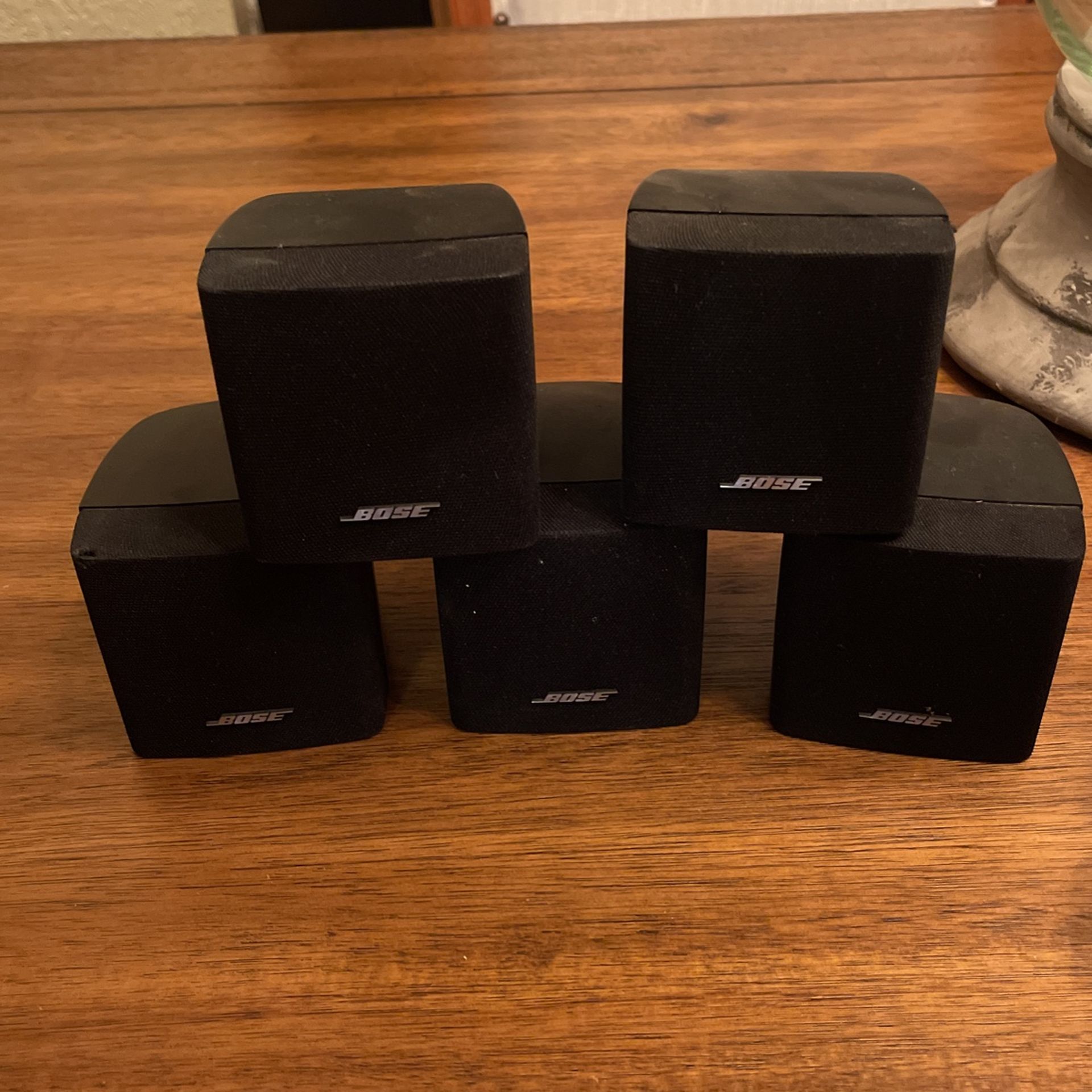 Bose Cubed Speakers With Bose Wires