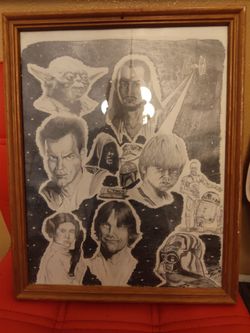 12" x 14" Star Wars - Hand Drawn Pencil Artwork