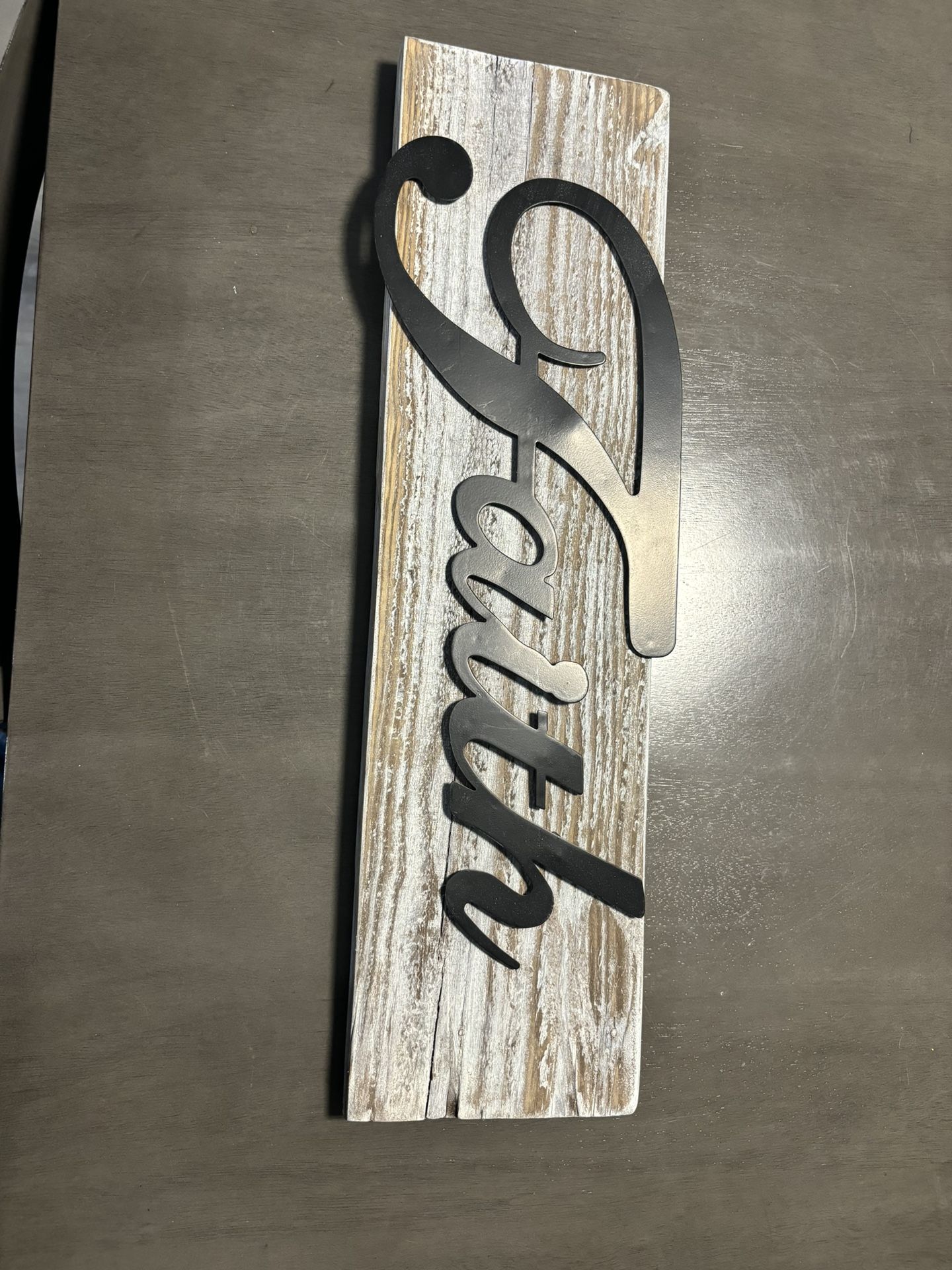 Hand Made Sign “faith”