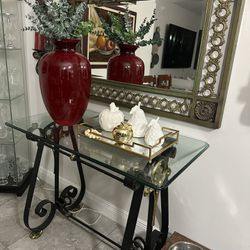 Console And Mirror