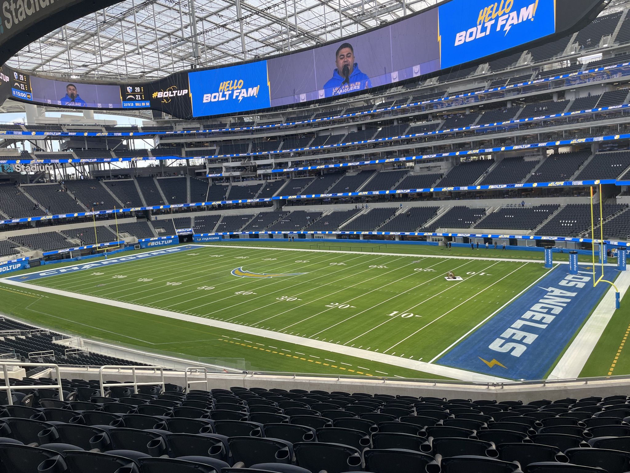 LA Chargers 4 season tickets Raiders 11/30 Section 201 Visitors Side