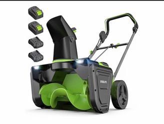 40V(2X20V) Cordless Snow Blower, 20-Inch Snow Thrower 850 lbs/Minute Capacity, Includes 2 x 4.0Ah Ba