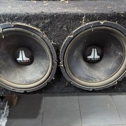 2 12" JL Subwoofers w/ box