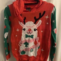 Girl Christmas Sweater Size XL 14/16