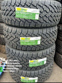 275/55R20 TBB ALL TERRAIN TODO TERRENO New Set of Tires Installed and Balanced Set de Llantas Nuevas Instaladas y Balanceadas